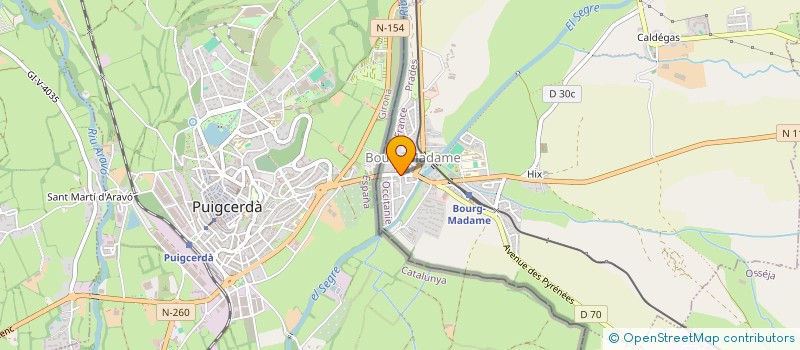 localisation de l'entreprise MENUISERIE RESET  OSSEJA