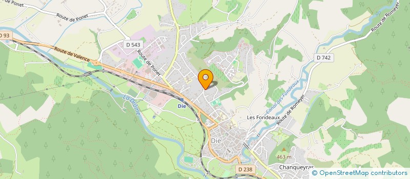 localisation de l'entreprise MENUISERIE REYNAUD à DIE