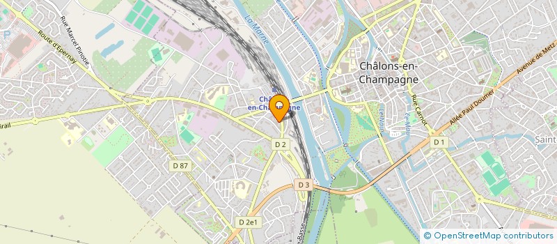 localisation de l'entreprise MENUISERIE RIBERE à CHALONS-EN-CHAMPAGNE