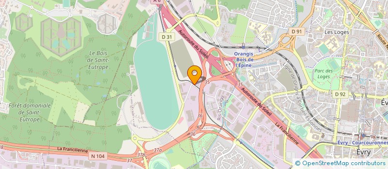 localisation de l'entreprise MENUISERIE RIBET  RIS-ORANGIS