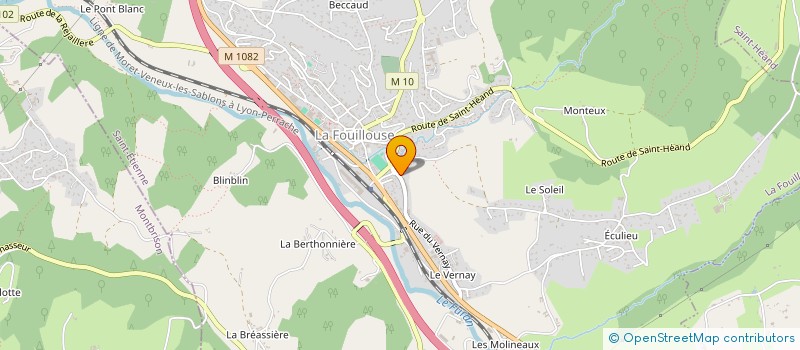 localisation de l'entreprise MENUISERIE RICHARD NICOLAS  LA FOUILLOUSE