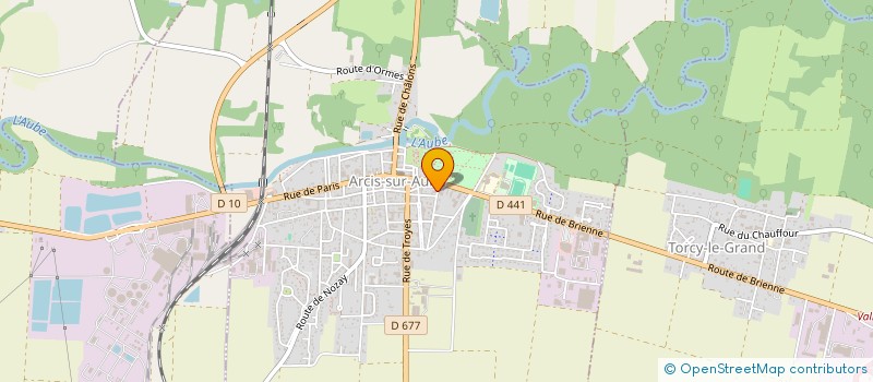 localisation de l'entreprise MENUISERIE RICHET  ARCIS-SUR-AUBE