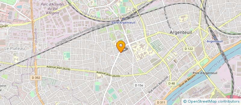 localisation de l'entreprise MENUISERIE ROBESPIERRE à ARGENTEUIL