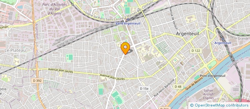 localisation de l'entreprise MENUISERIE ROBESPIERRE ILE DE FRANCE  ARGENTEUIL