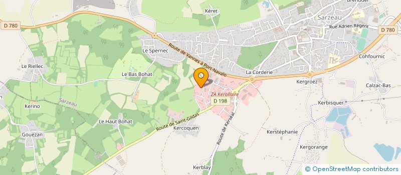 localisation de l'entreprise MENUISERIE ROBIC à SARZEAU