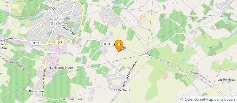 localisation de l'entreprise MENUISERIE ROBIN à LE LOROUX-BOTTEREAU