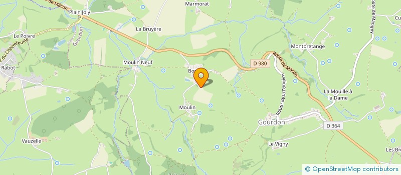 localisation de l'entreprise MENUISERIE ROMAIN DAVID  GOURDON