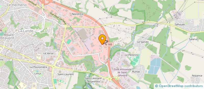 localisation de l'entreprise MENUISERIE RONCO GUILLAUME à VANNES