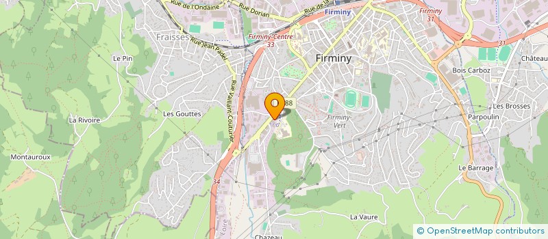 localisation de l'entreprise MENUISERIE ROUSSON à FIRMINY