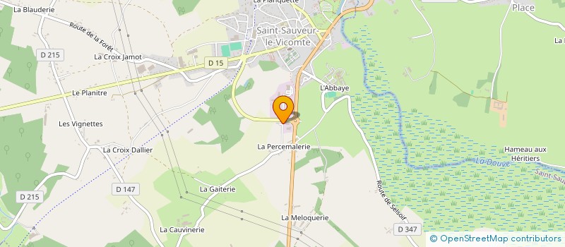 localisation de l'entreprise MENUISERIE ROUXEL à SAINT-SAUVEUR-LE-VICOMTE
