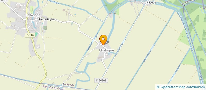 localisation de l'entreprise MENUISERIE RUDY PICARD  LA RONDE