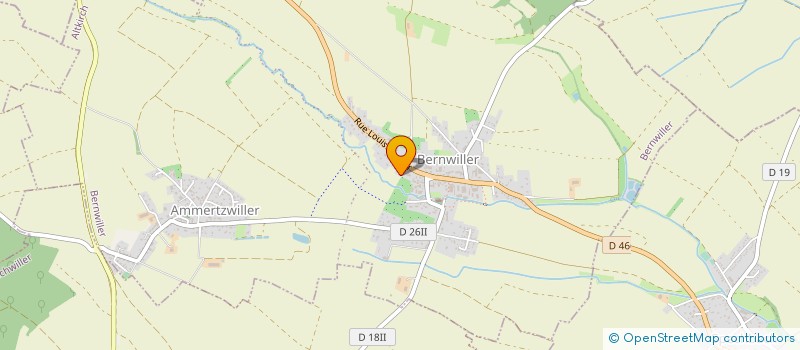 localisation de l'entreprise MENUISERIE RUTHMANN  BERNWILLER