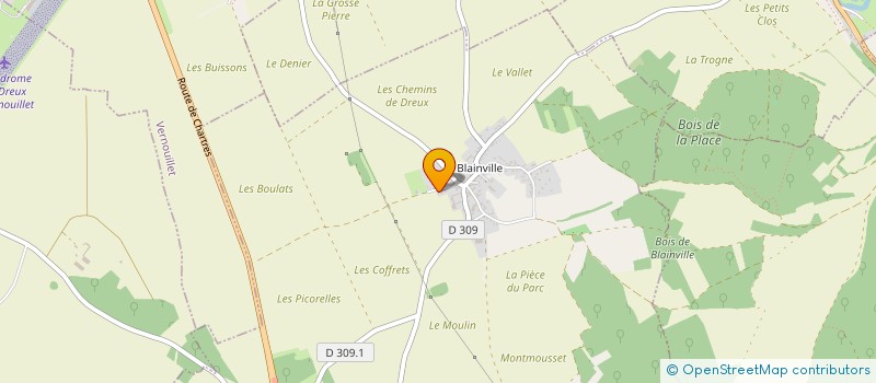 localisation de l'entreprise MENUISERIE SAINT GEORGES à GARANCIERES-EN-DROUAIS