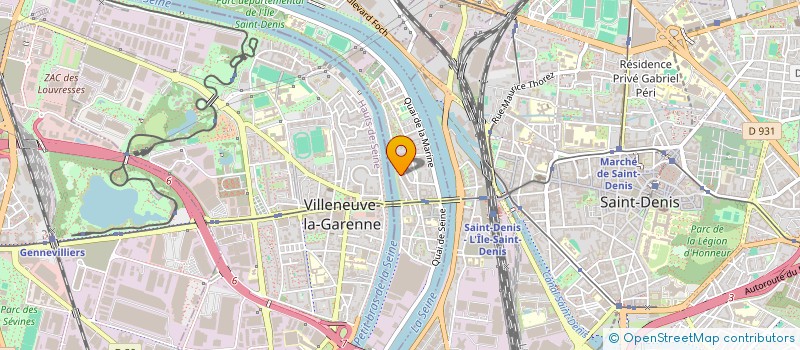 localisation de l'entreprise MENUISERIE SANS FRONTIERES à L'ILE-SAINT-DENIS