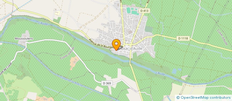 localisation de l'entreprise MENUISERIE SARRAIL à CUXAC-D'AUDE