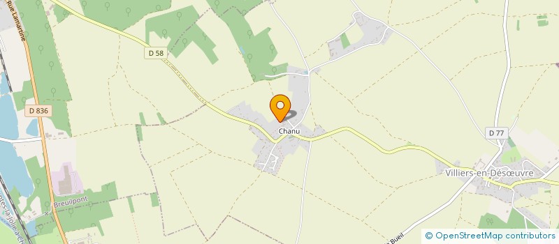 localisation de l'entreprise MENUISERIE SCHREVEL  VILLIERS EN DESOEUVRE