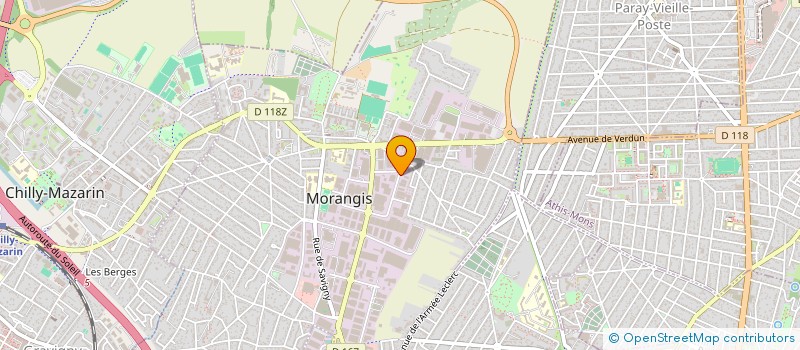 localisation de l'entreprise MENUISERIE SERRURERIE DU VEXIN à MORANGIS