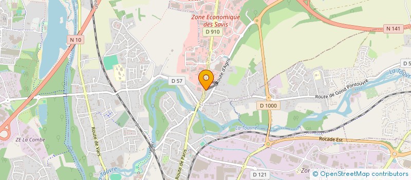 localisation de l'entreprise MENUISERIE SERVICE ISOLATION à CHAMPNIERS