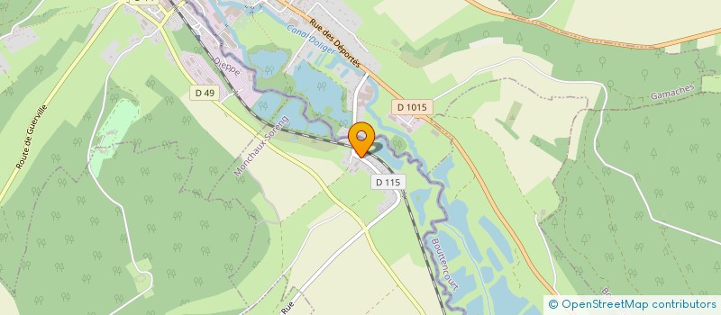 localisation de l'entreprise MENUISERIE SERVICES  MONCHAUX-SORENG