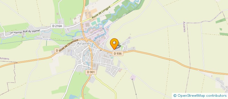 localisation de l'entreprise MENUISERIE SEVIN à AIRAINES