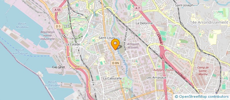 localisation de l'entreprise MENUISERIE SOLTANI à MARSEILLE