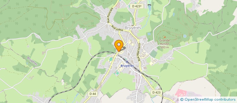 localisation de l'entreprise MENUISERIE SONRIER  BRUYERES