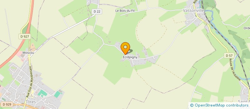 localisation de l'entreprise MENUISERIE SOULET-MARCOTTE  VASSONVILLE