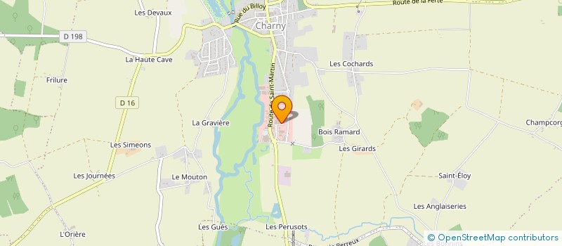 localisation de l'entreprise MENUISERIE TAVERNIER à CHARNY OREE DE PUISAYE