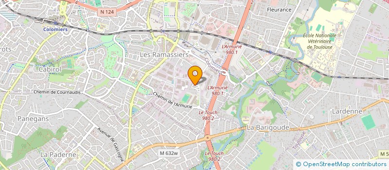 localisation de l'entreprise MENUISERIE TECHNI-BOIS à COLOMIERS
