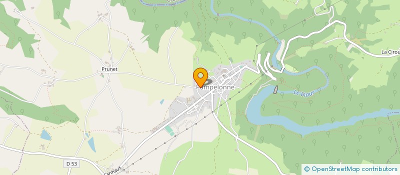 localisation de l'entreprise MENUISERIE THERON à PAMPELONNE
