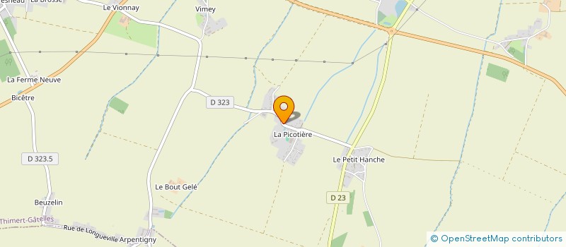 localisation de l'entreprise MENUISERIE THIMEROISE à THIMERT-GATELLES