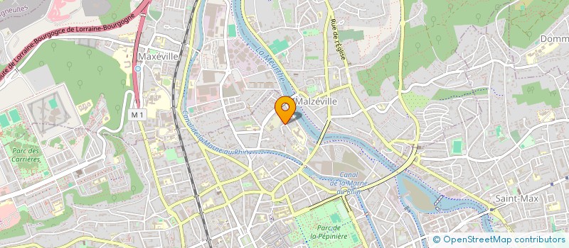 localisation de l'entreprise MENUISERIE THINCELIN à NANCY