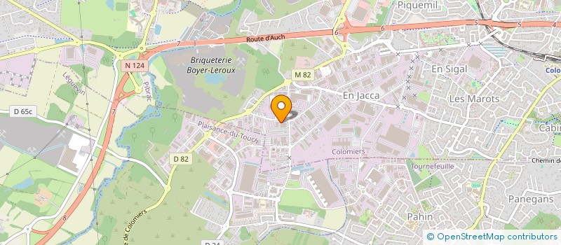 localisation de l'entreprise MENUISERIE TOULOUSAINE à COLOMIERS