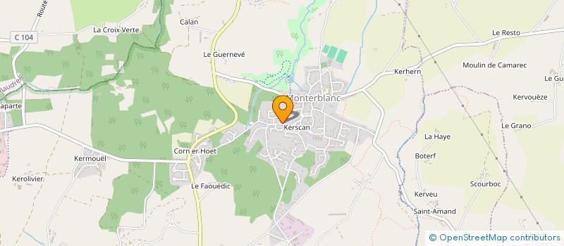 localisation de l'entreprise MENUISERIE TOUTENBOIS à ELVEN