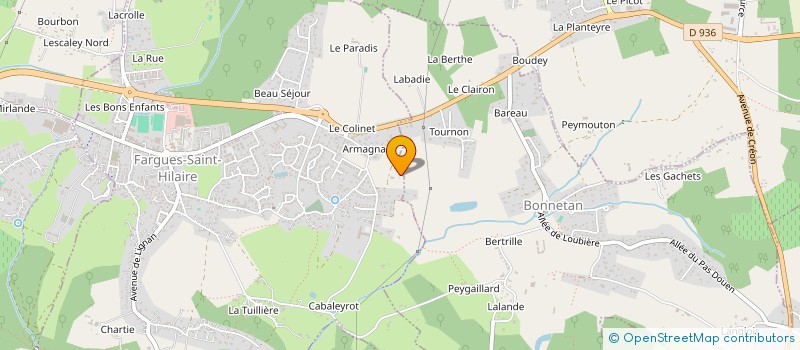 localisation de l'entreprise MENUISERIE TRADITIONNELLE AMENAGEMENT ET CONSTRUCTION  FARGUES-SAINT-HILAIRE