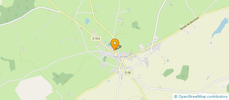 localisation de l'entreprise MENUISERIE TRIBOULET  YGRANDE