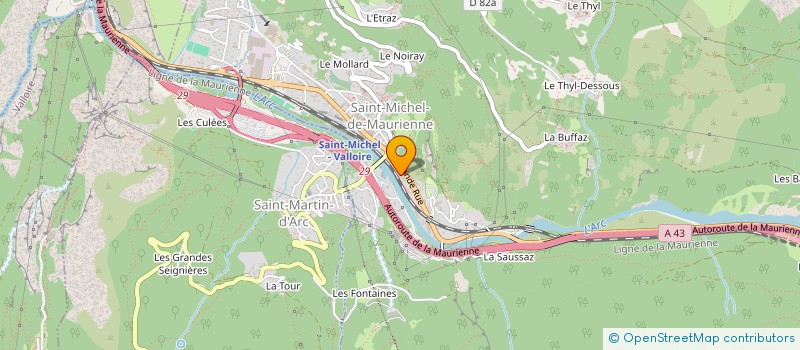 localisation de l'entreprise MENUISERIE TRIVERO à SAINT-MICHEL-DE-MAURIENNE