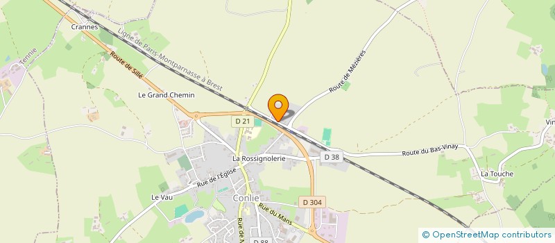 localisation de l'entreprise MENUISERIE TRONCHET-CHOPLIN  CONLIE