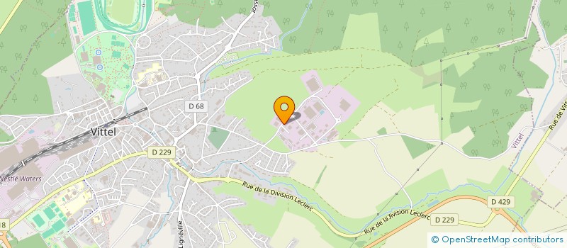 localisation de l'entreprise MENUISERIE URBAIN SARL  VITTEL