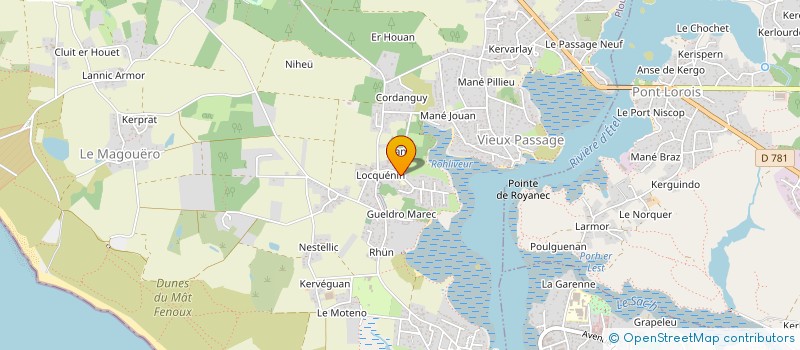 localisation de l'entreprise MENUISERIE UZEL  PLOUHINEC