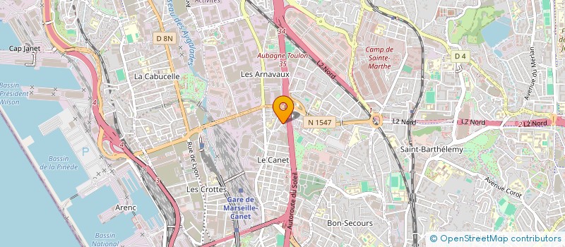 localisation de l'entreprise MENUISERIE VERA à MARSEILLE