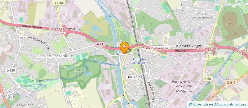 localisation de l'entreprise MENUISERIE VERANDA DU NORD  FLERS-EN-ESCREBIEUX