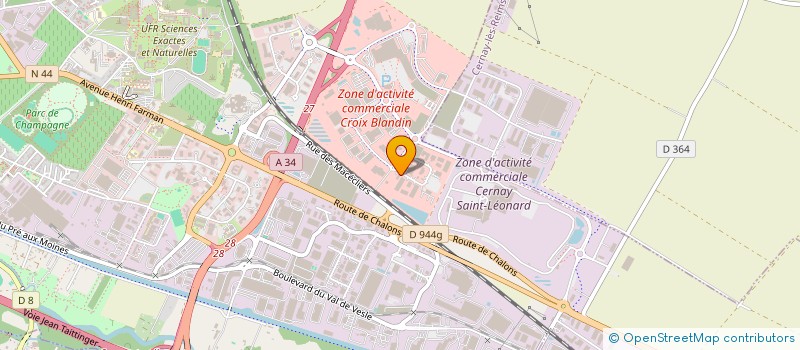 localisation de l'entreprise MENUISERIE VEYER  REIMS