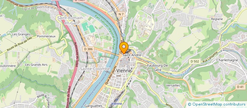 localisation de l'entreprise MENUISERIE VIENNOISE à VIENNE