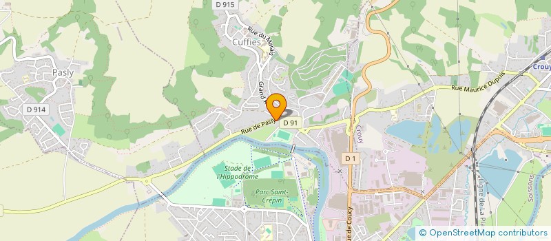 localisation de l'entreprise MENUISERIE VINCENT COLAS  CUFFIES