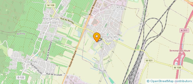 localisation de l'entreprise MENUISERIE VOYE & FILS à PERRIGNY-LES-DIJON