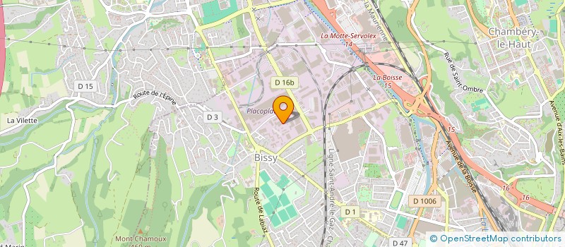 localisation de l'entreprise MENUISERIE VUILLERMET à CHAMBERY