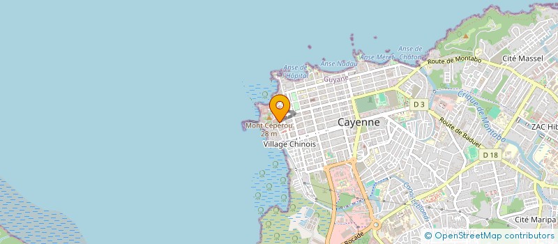 localisation de l'entreprise MENUISERIE WALDO GUYANE  CAYENNE