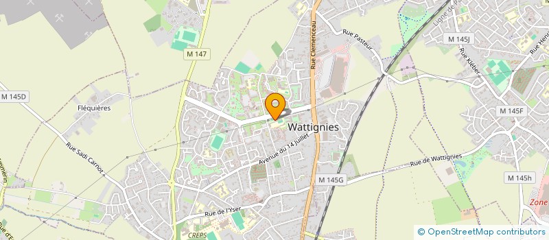 localisation de l'entreprise MENUISERIE WATTIGNIESIENNE à WATTIGNIES