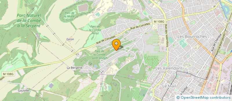localisation de l'entreprise MENUISERIE XAVIER MIROUDOT à DIJON
